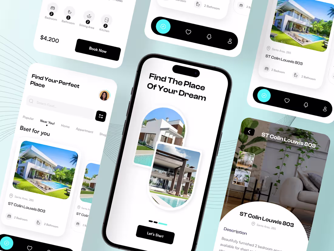 Cover image for Real Estate Mobile App Designs