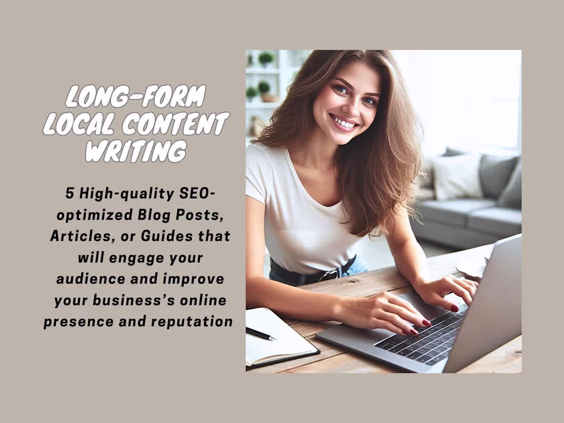 Cover image for Local Content Writing For Business/Franchise Websites