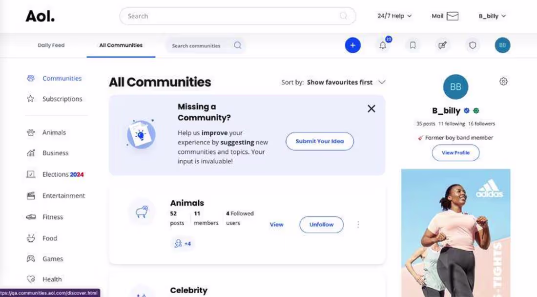 Cover image for AOL Communities PoC