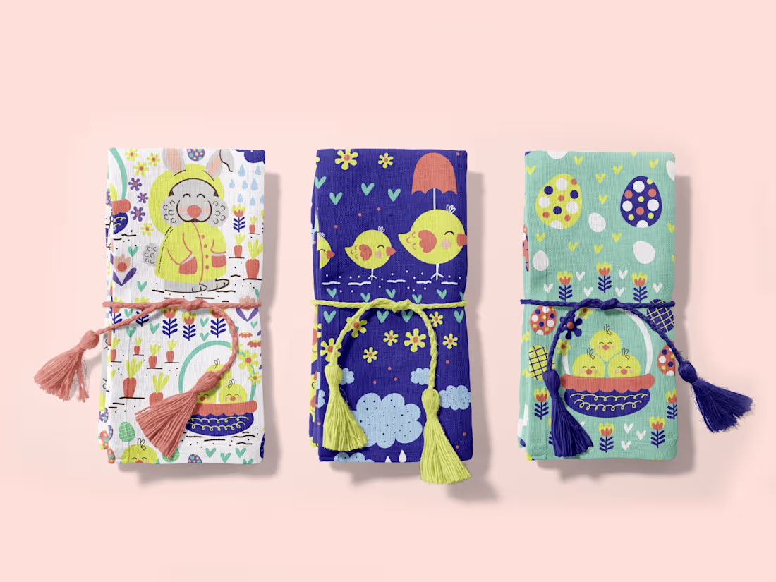 Cover image for Surface Pattern Design Collection - Easter Rainy Day