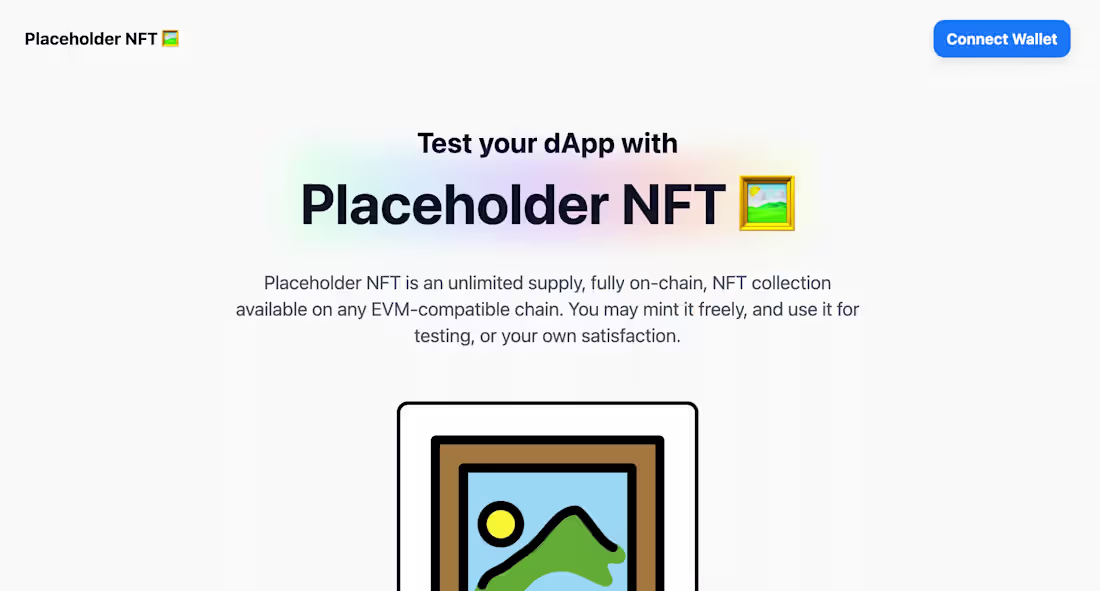 Cover image for Placeholder NFT 🖼