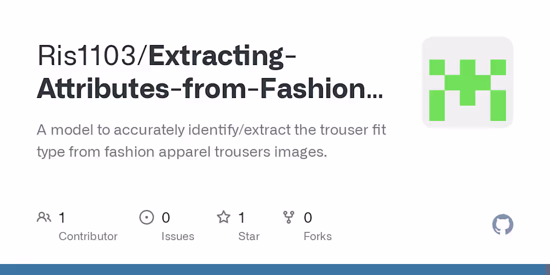Cover image for Ris1103/Extracting-Attributes-from-Fashion-Images