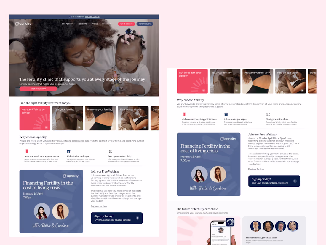 Cover image for Modern landing page design for your product or company 