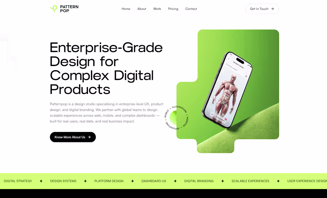 Cover image for Elevated the PatternPop website to