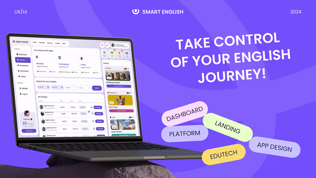 Cover image for EdTech Platform | APP DESIGN | LANDING