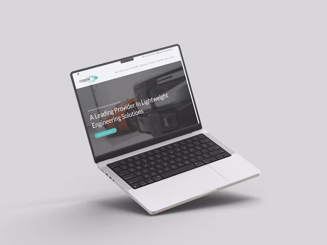 Cover image for Website redesign for manufacturing business