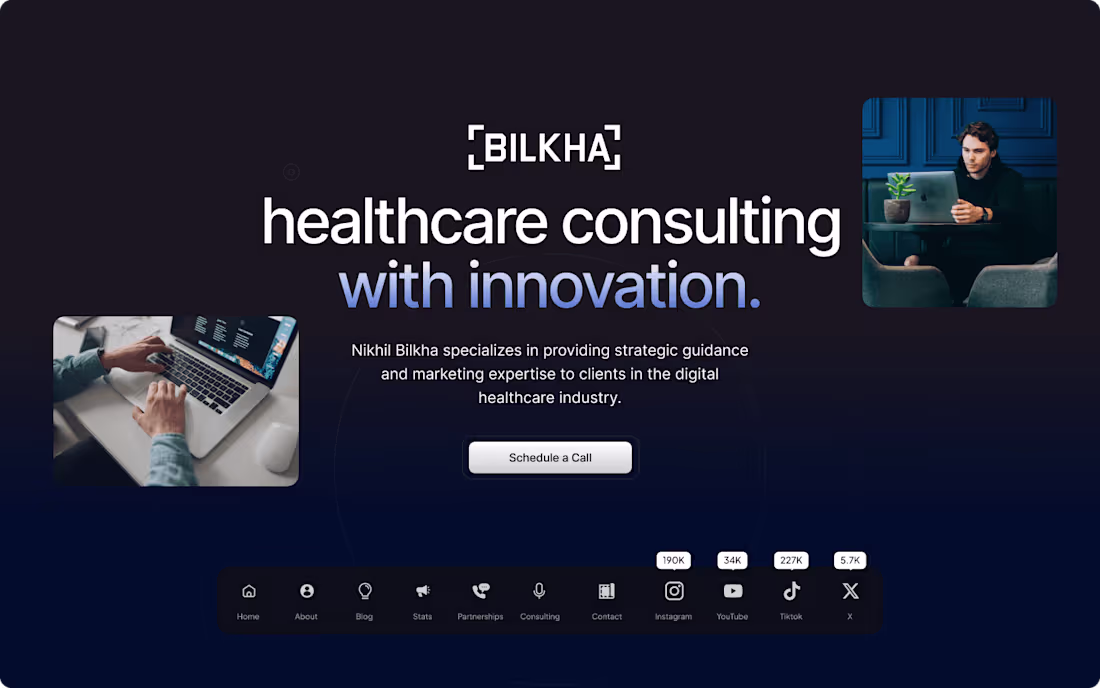 Cover image for Dr Bilkha Website