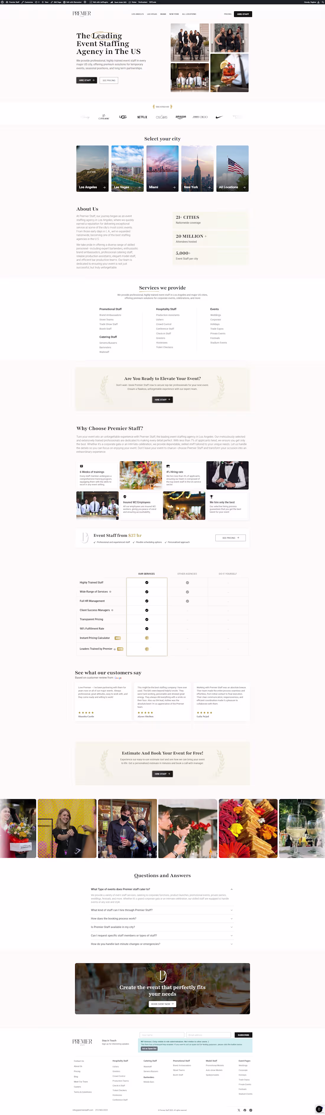 Cover image for Premier Staff - Website Revamp & Nationwide Expansion