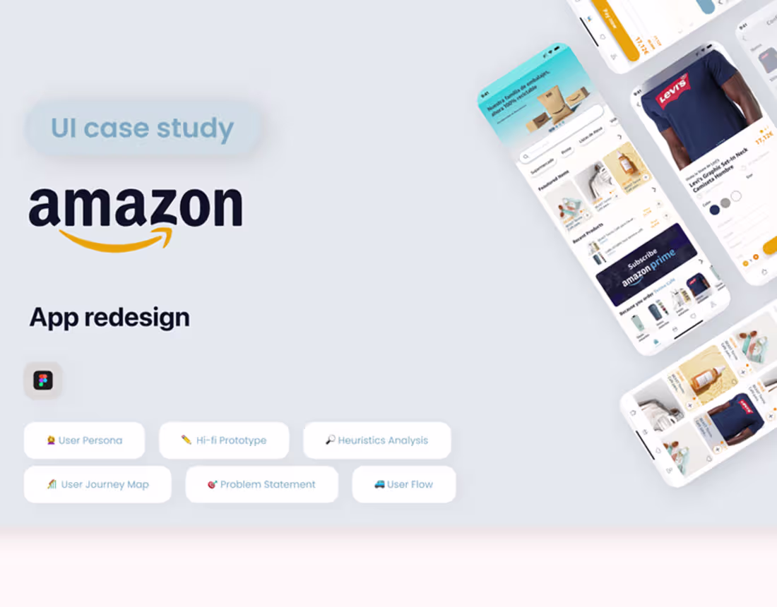 Cover image for Amazon Redesign - UI Case Study on Behance
