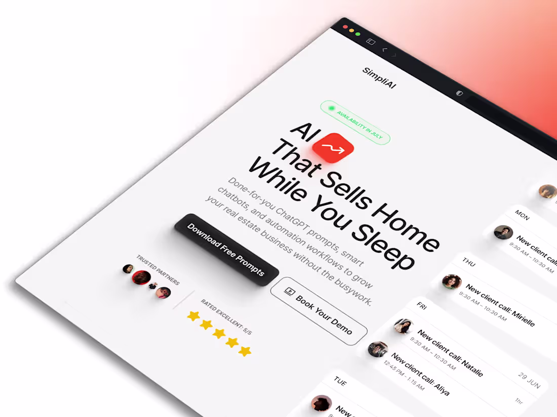 Cover image for SimpliAI Landing Page || SAAS 