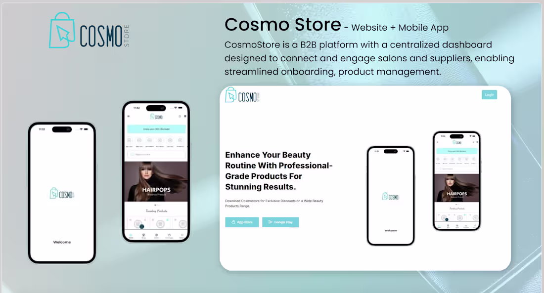 Cover image for B2B plateform for beauty products