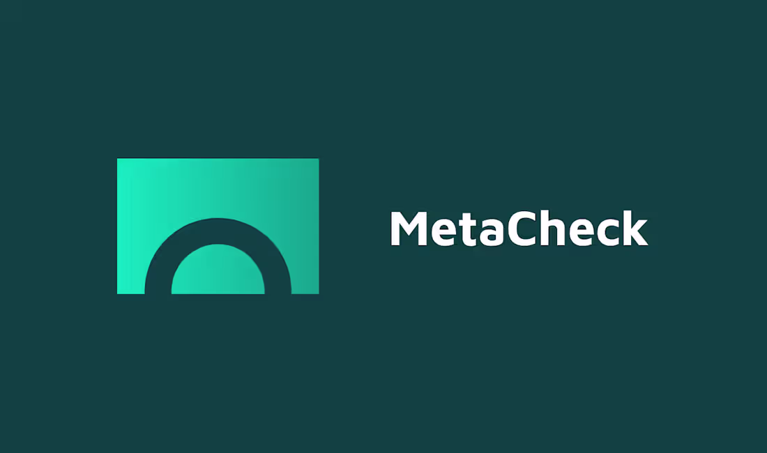 Cover image for Metacheck