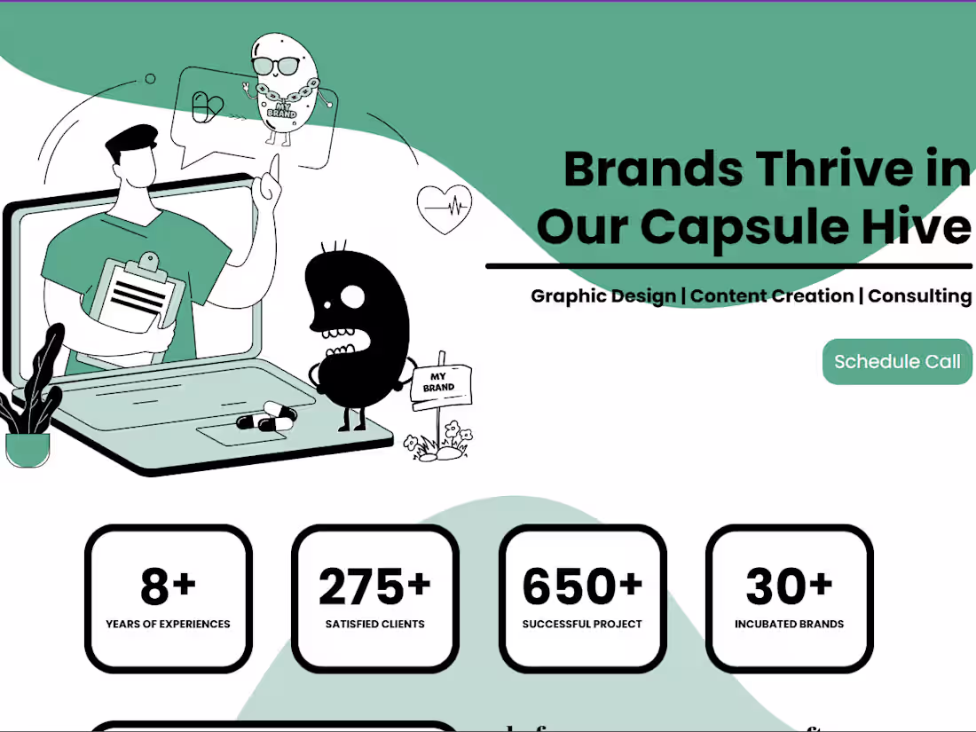 Cover image for The Brand Capsule Website design. Designed and developed a s...