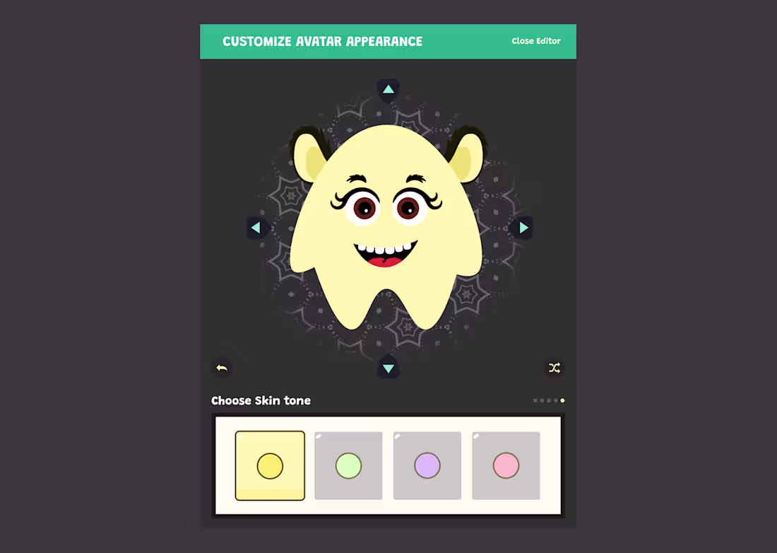 Cover image for Avatar customisation for a character game.