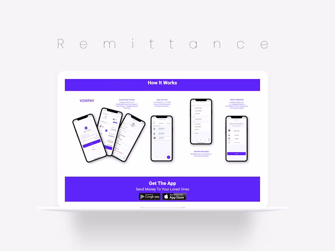 Cover image for Fintech Website - Mobile Application "Vowpay"