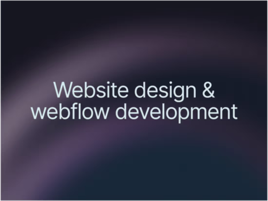 Cover image for Webflow website - design and development