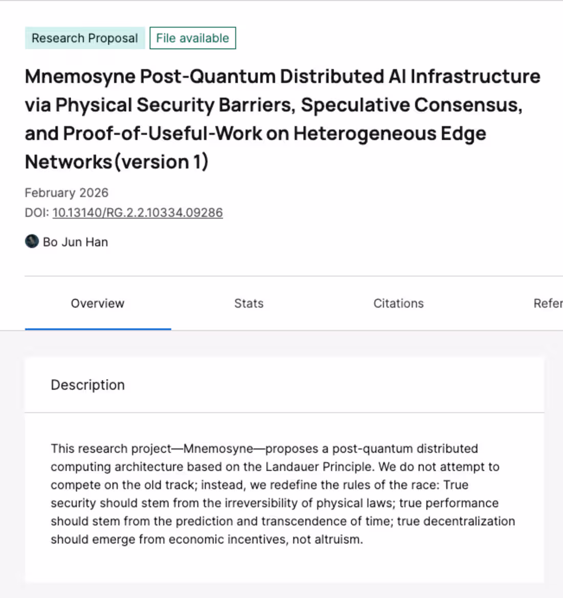 Cover image for Mnemosyne: Post-Quantum Distributed AI Infrastructure