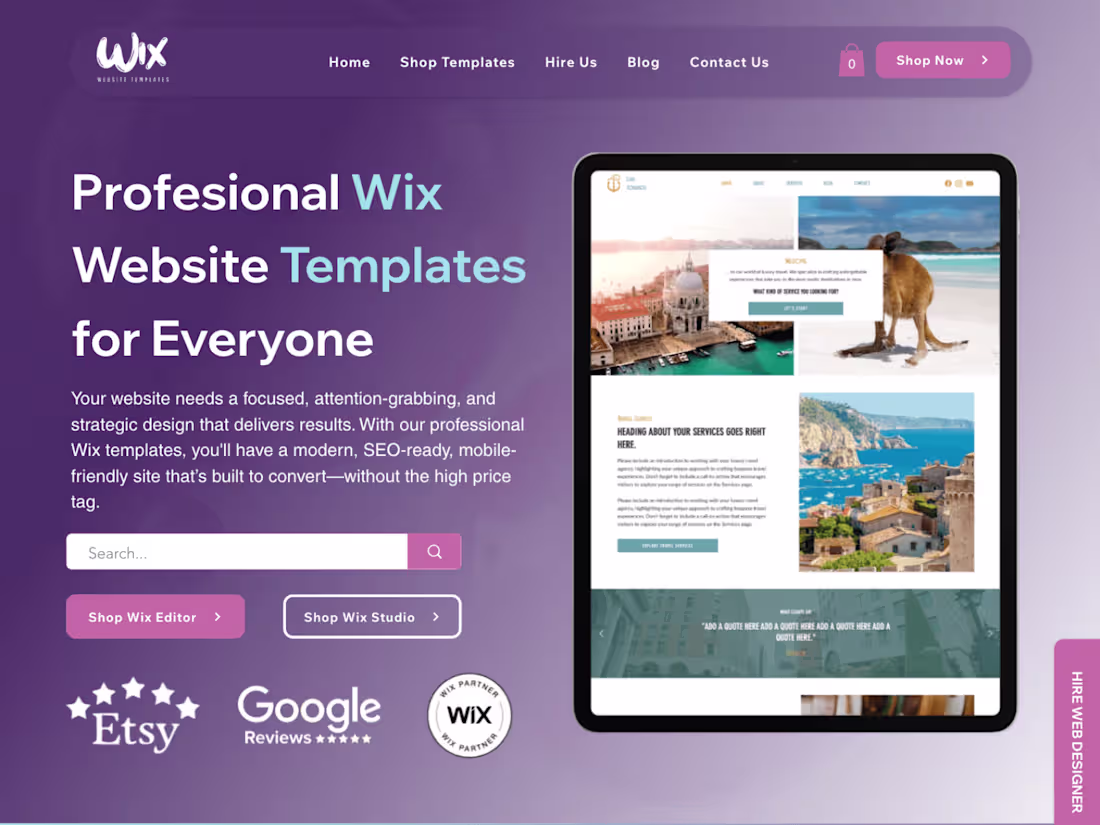 Cover image for Wix Website Templates | My E-Shop with Wix Templates