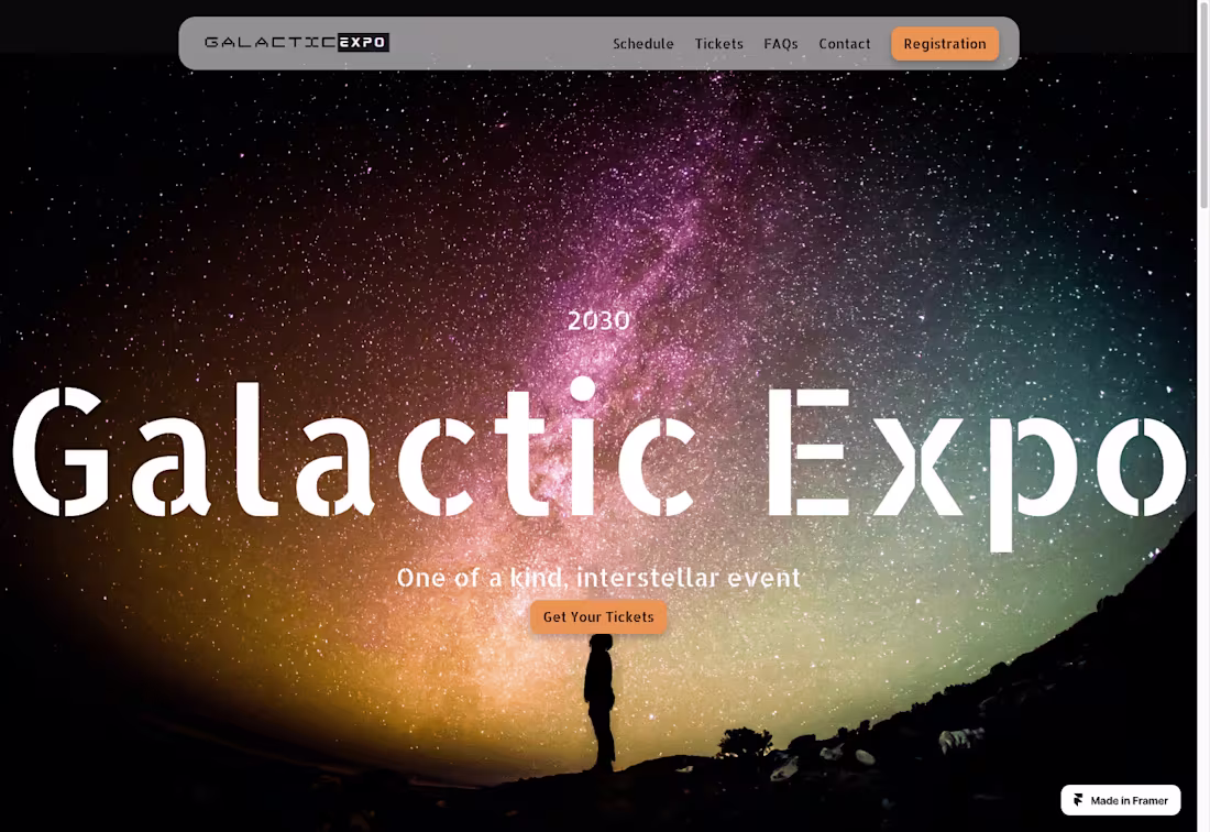 Cover image for Event Website on Framer