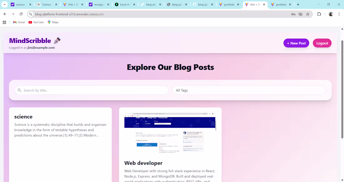 Cover image for The Blog Platform is a