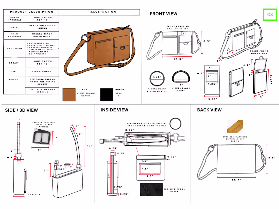 Cover image for Tech Packs for Handbags and soft goods
