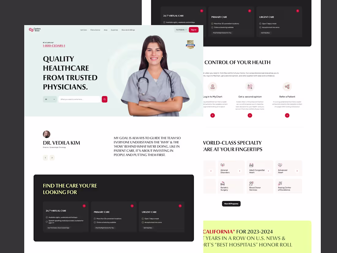 Cover image for Healthcare landing page