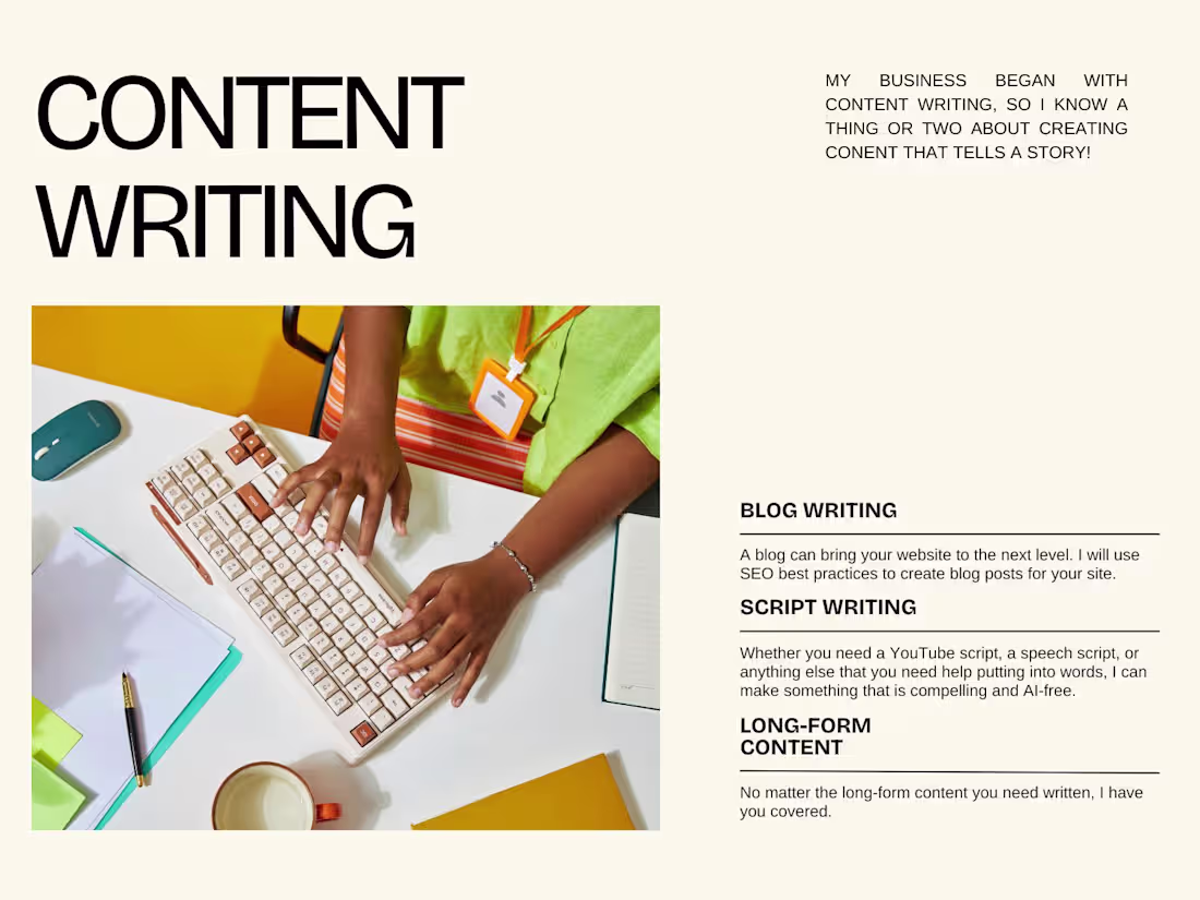 Cover image for Content Writing