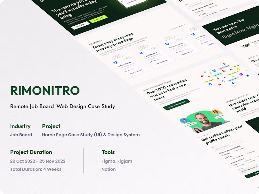 Cover image for UI Case Study - Complete solution for Remote Job Seeker