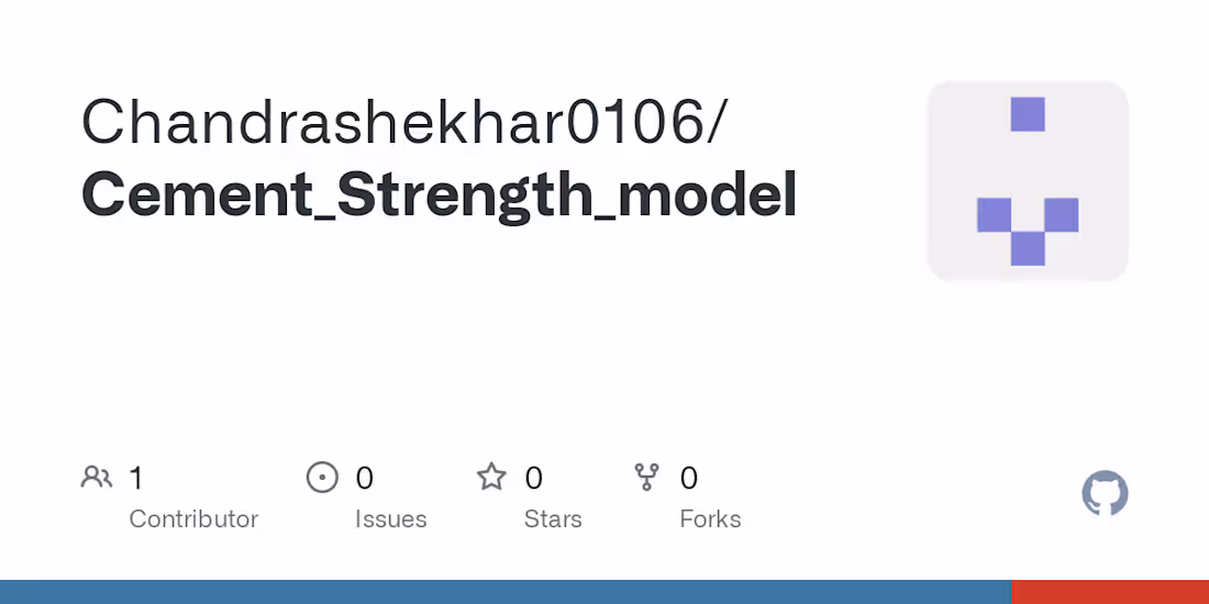 Cover image for Chandrashekhar0106/Cement_Strength_model