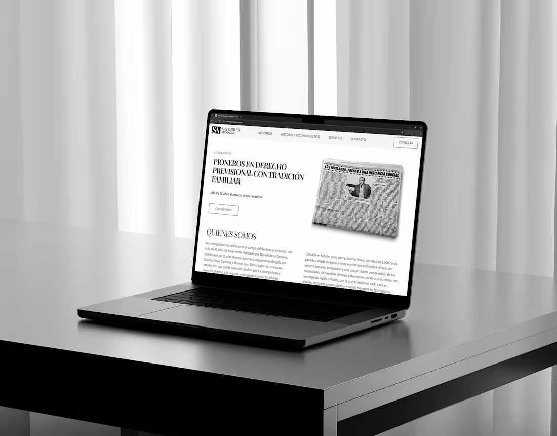 Cover image for Satorres Abogados - Landing Page - Logo Design