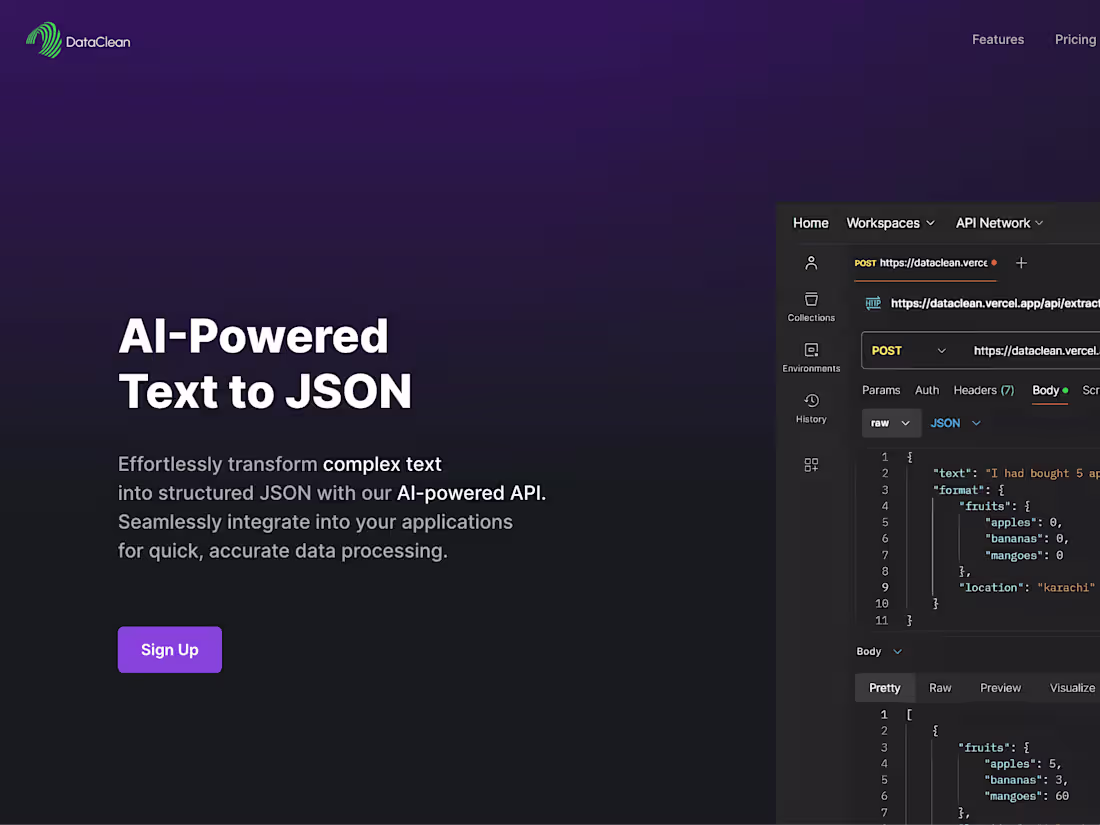 Cover image for Dataclean - transform your data into database