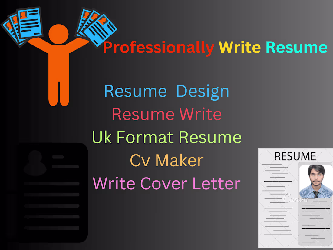 Cover image for Professionally design Resume, Write Resume, Resume Builder, 