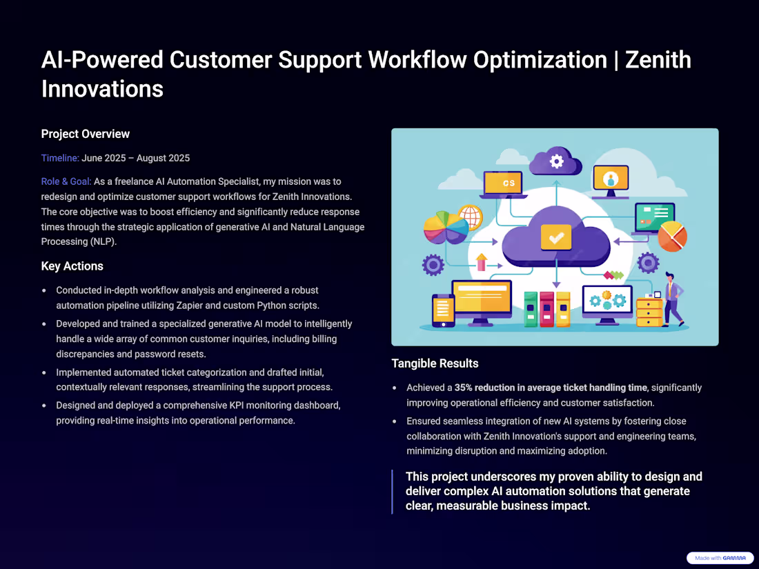 Cover image for AI-Powered Customer Support Workflow Optimization