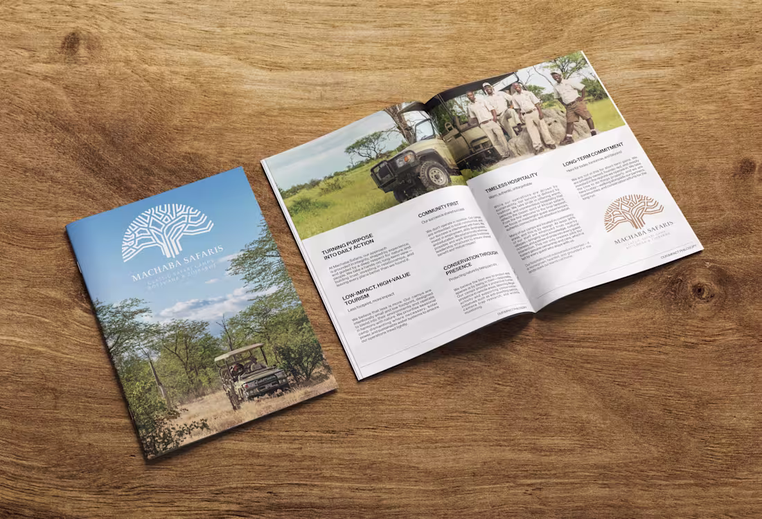 Cover image for Impact Report Layout and Design for Machaba Safaris