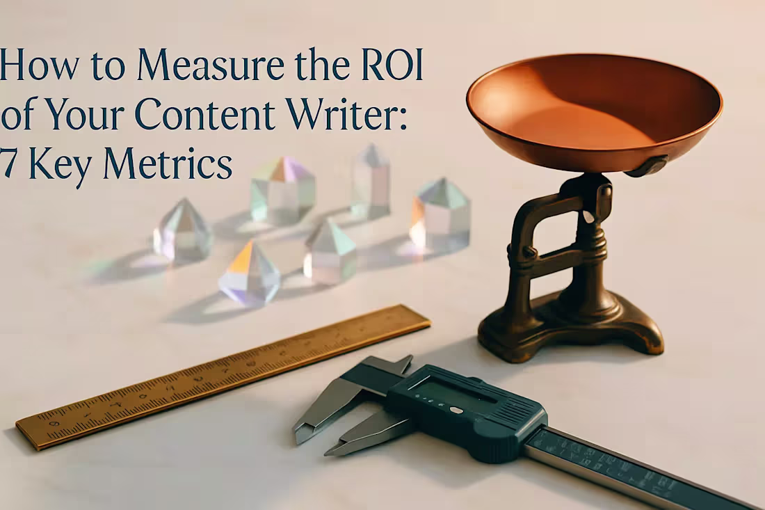Cover image for How to Measure the ROI of Your Content Writer: 7 Key Metrics