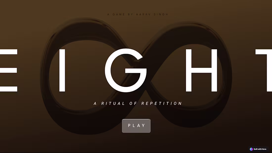Cover image for “Eight” — a game built