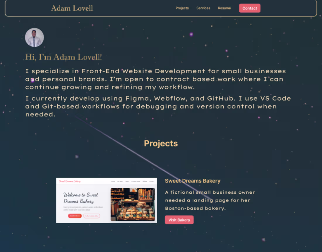 Cover image for I recently finished another iteration of my portfolio page i...