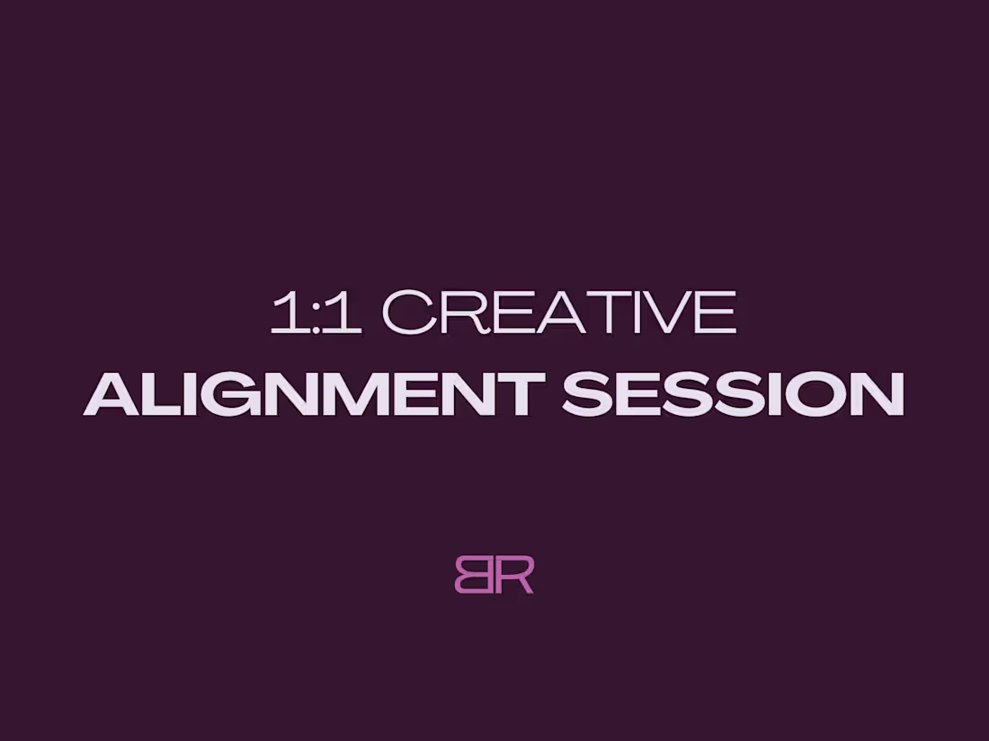 Cover image for 1:1 Creative Alignment Session