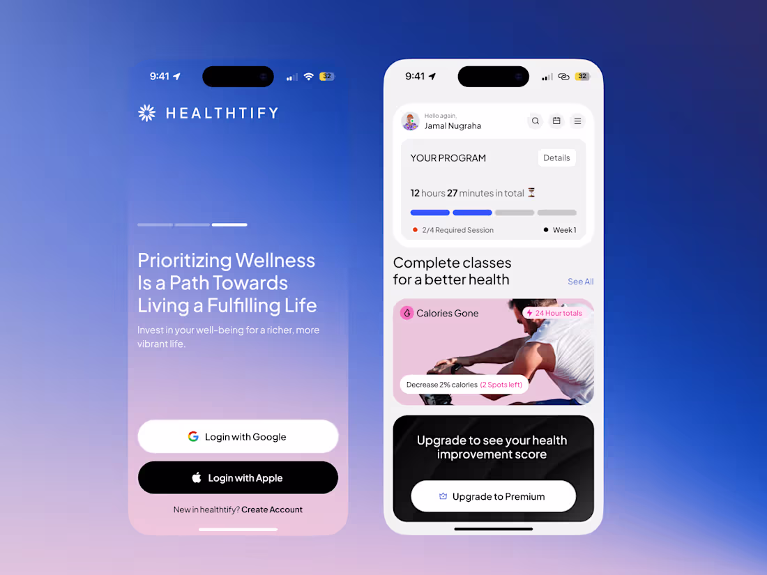 Cover image for Healthtify Health App UX Design