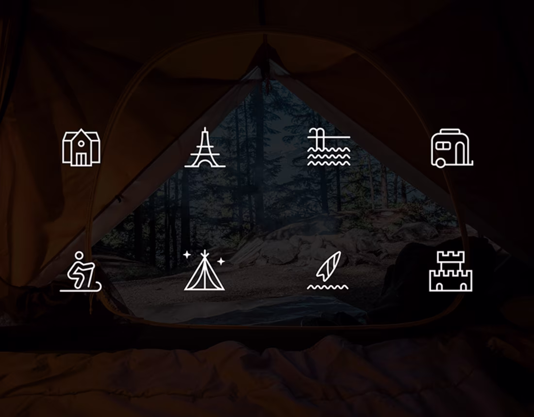 Cover image for Line Icons - Vacation Sites