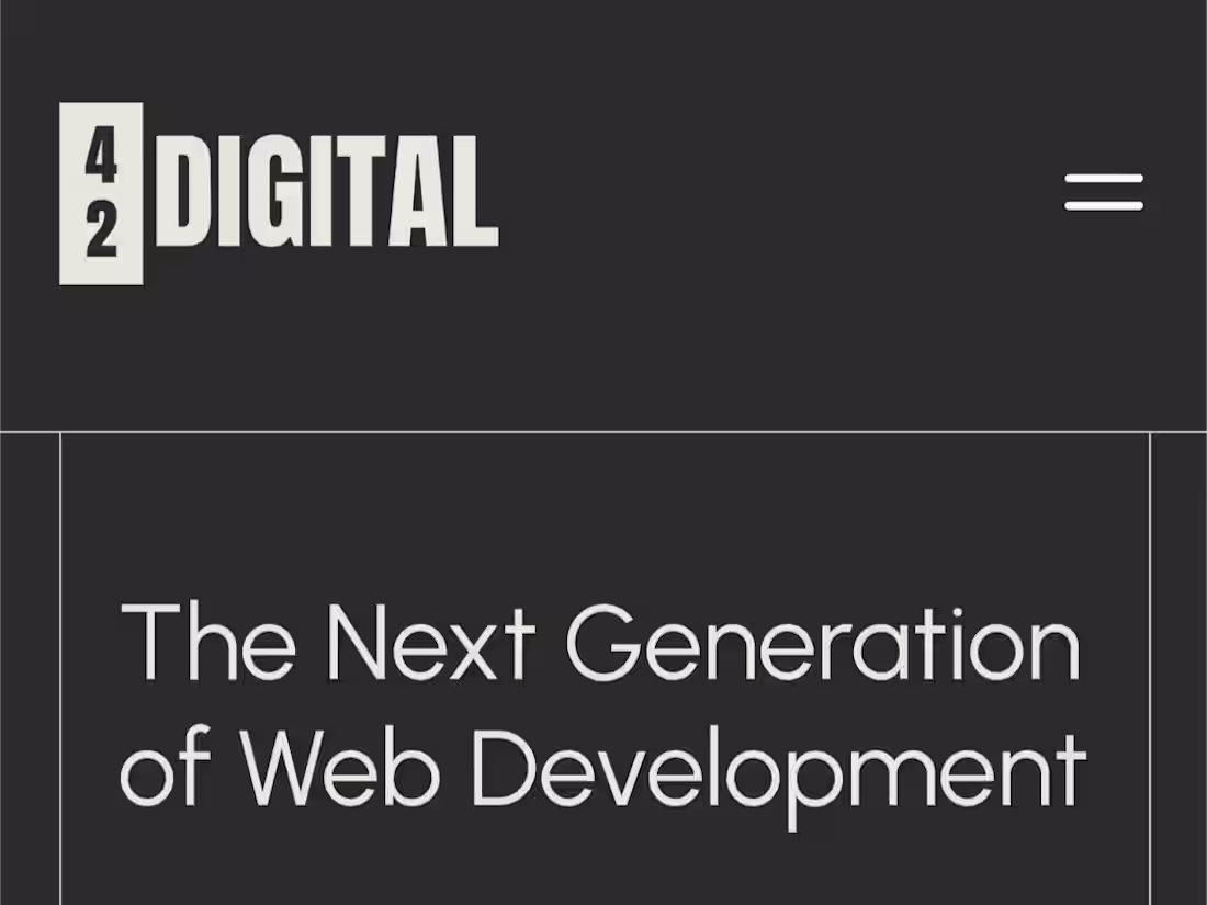 Cover image for 42 Digital Framer Site