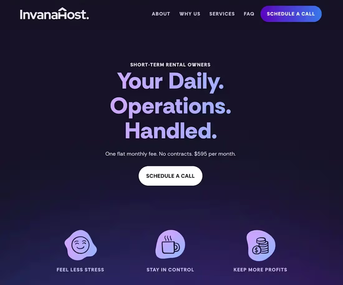 Cover image for InvanaHost | Operations for Shorter-Rental Owners