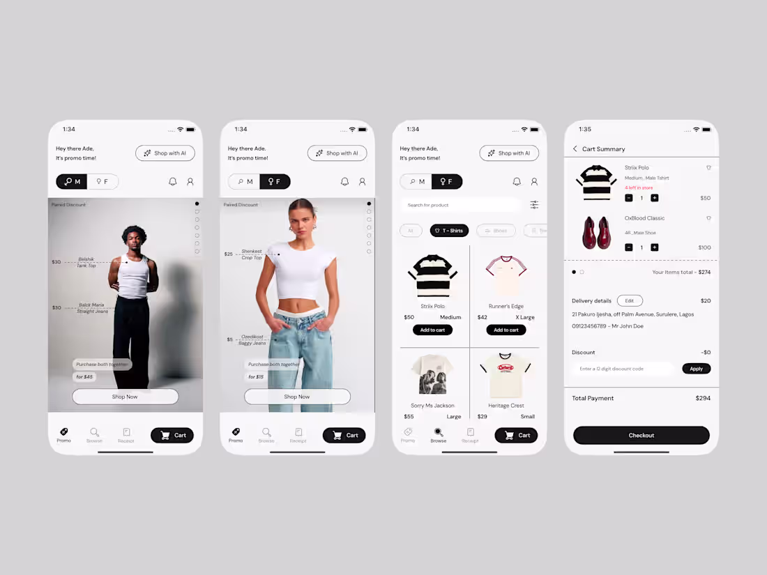 Cover image for Haso Mobile Shopping App Design