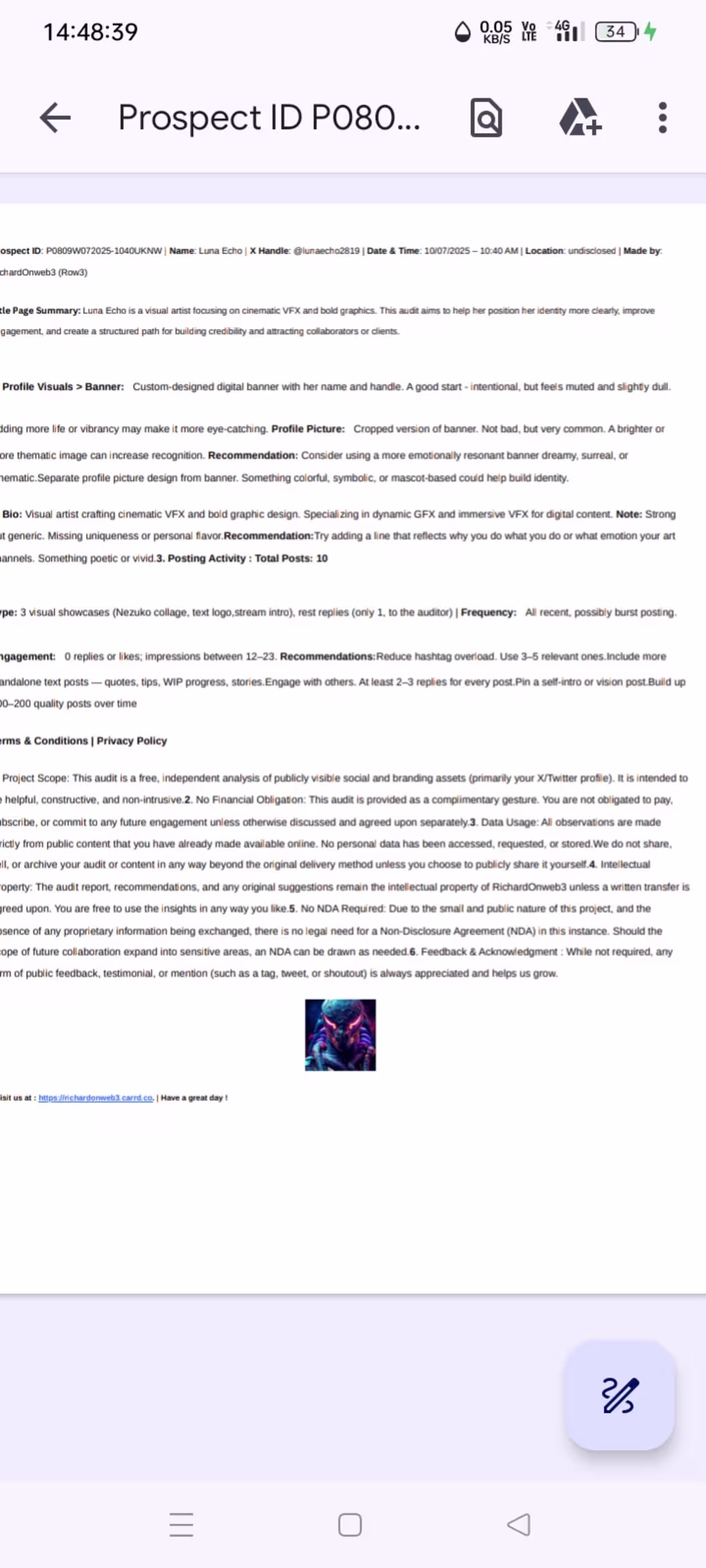 Cover image for X analysis for luna