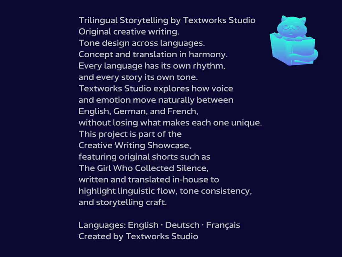 Cover image for Trilingual Storytelling by Textworks Studio
