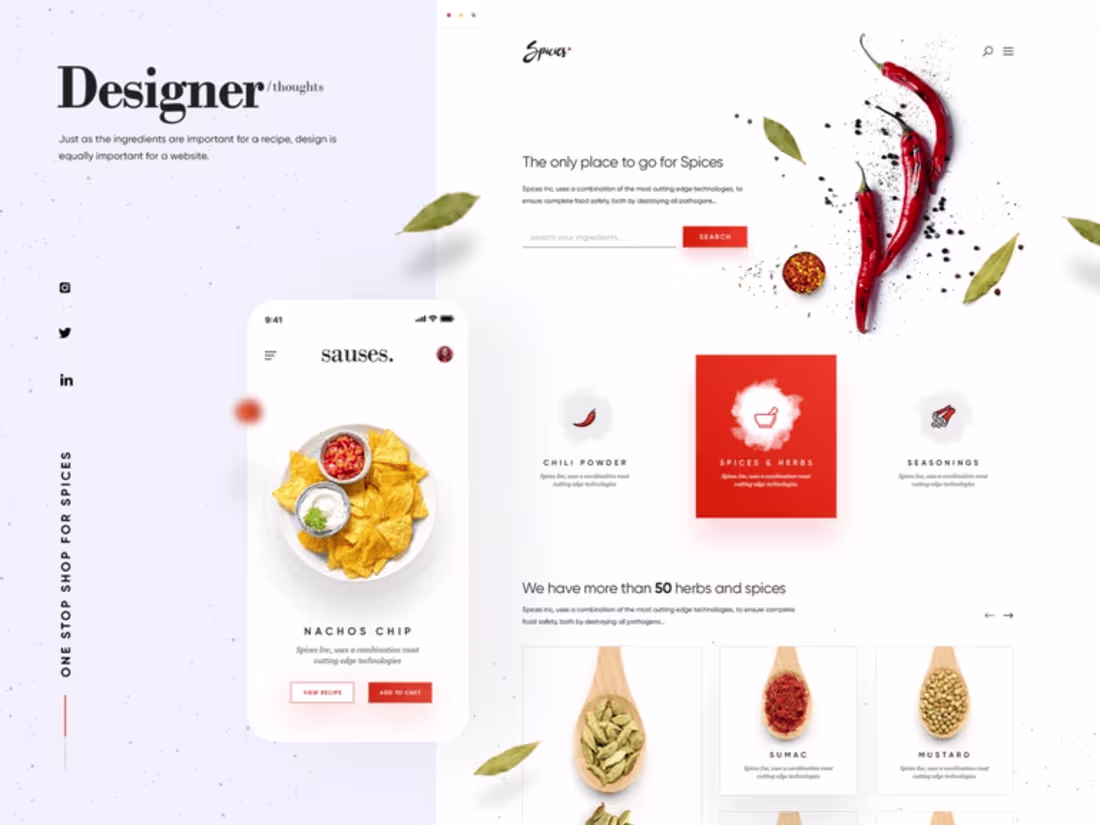 Cover image for Spices and Recipes - Branding & Website Design