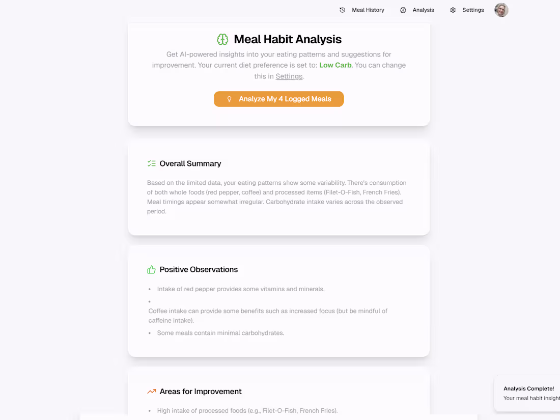 Cover image for NutriSnap - AI-Powered Nutrition Analyzer