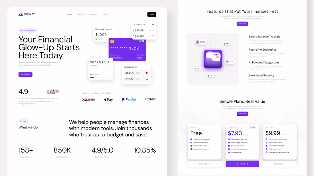 Cover image for Clean, modern, and conversion-focused landing page UI for a ...