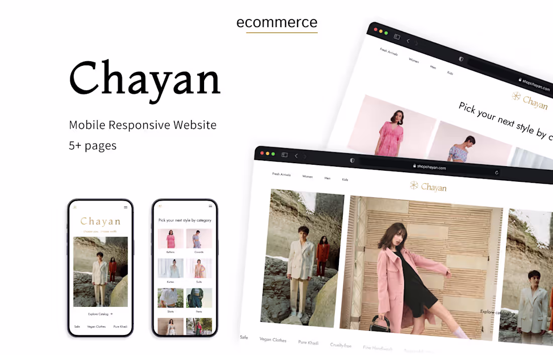 Cover image for Chayan - Luxury Clothes Ecommerce Website