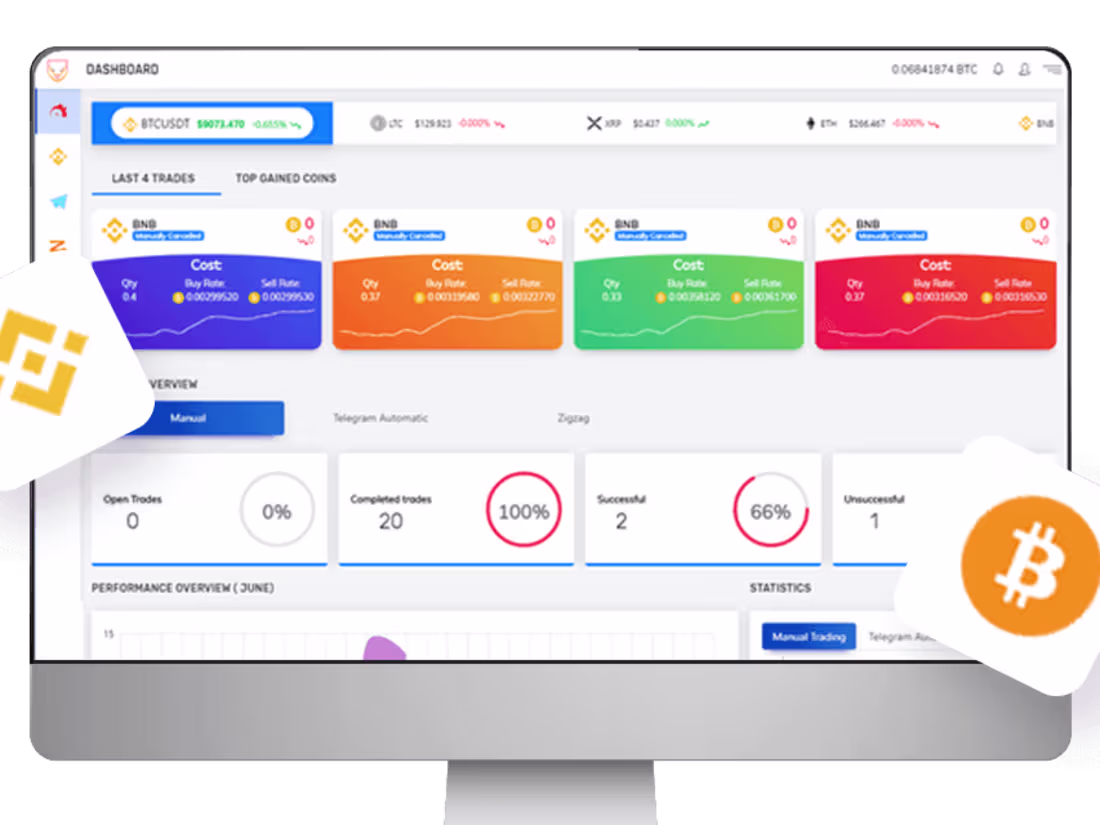 Cover image for BlueBot - Crypto trading bot